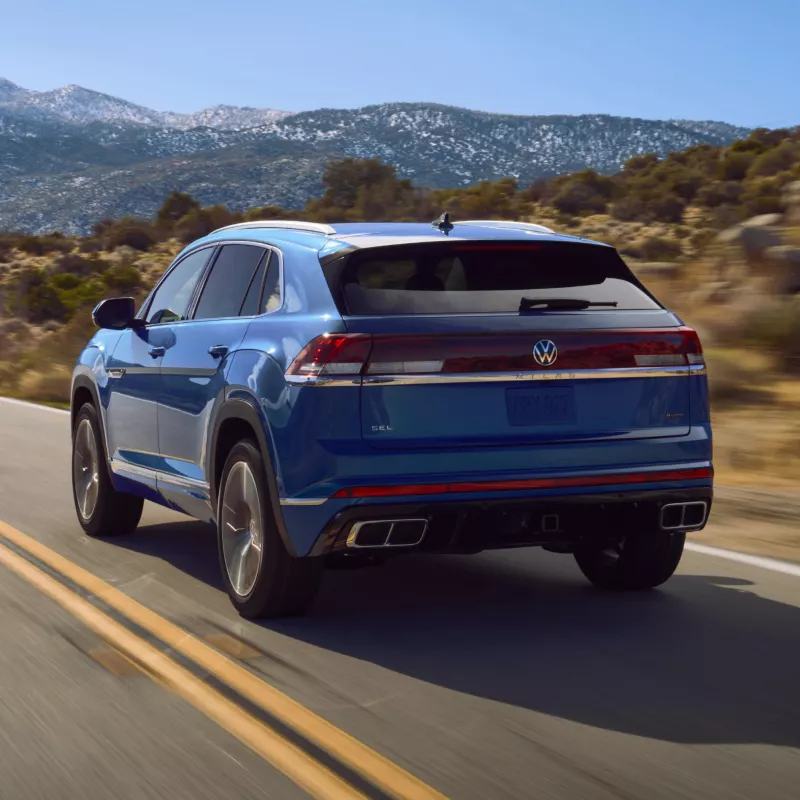 2026 Atlas Cross Sport rear three-quarter view