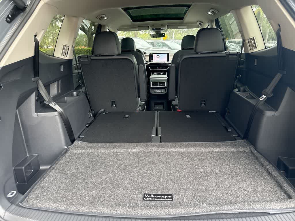 Cargo area of the 2026 Volkswagen Atlas SE with Technology