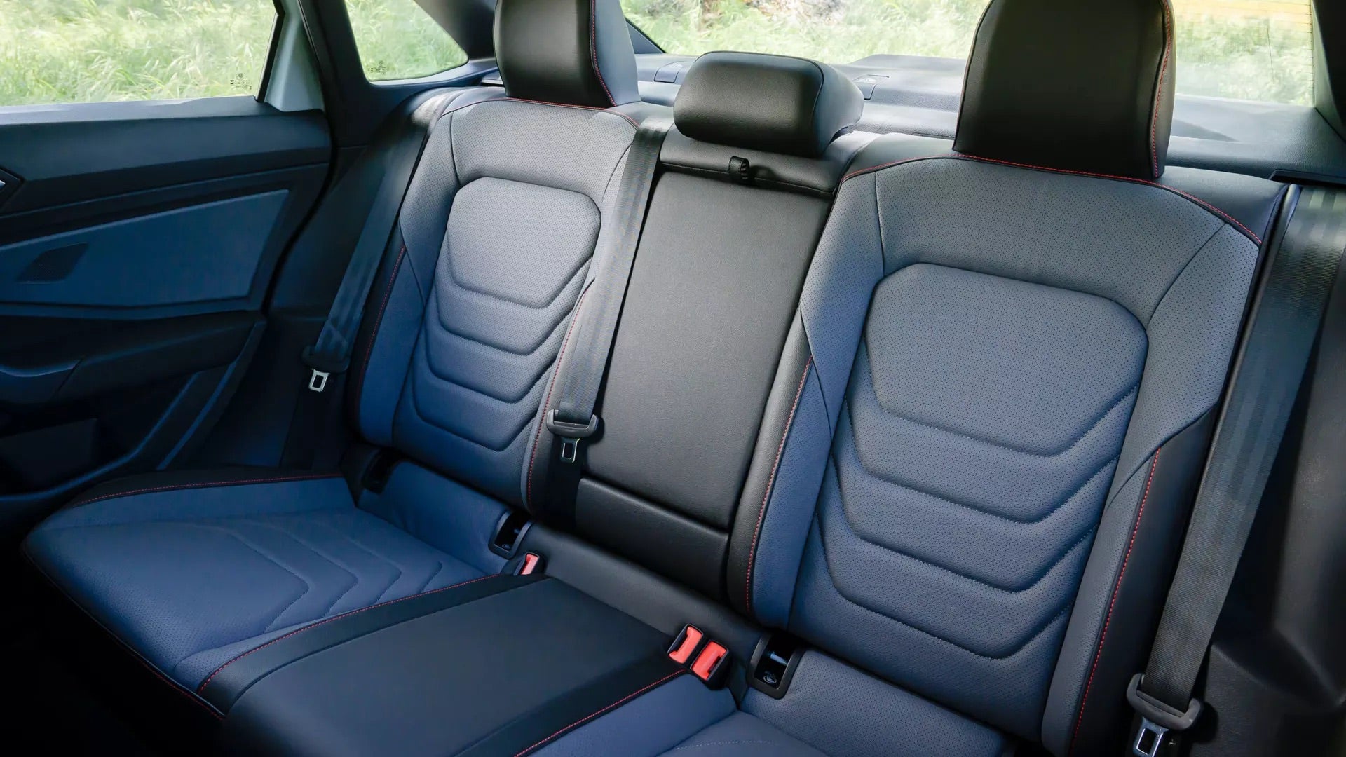 2026 Volkswagen Jetta GLI rear seating with sport bolstered seats