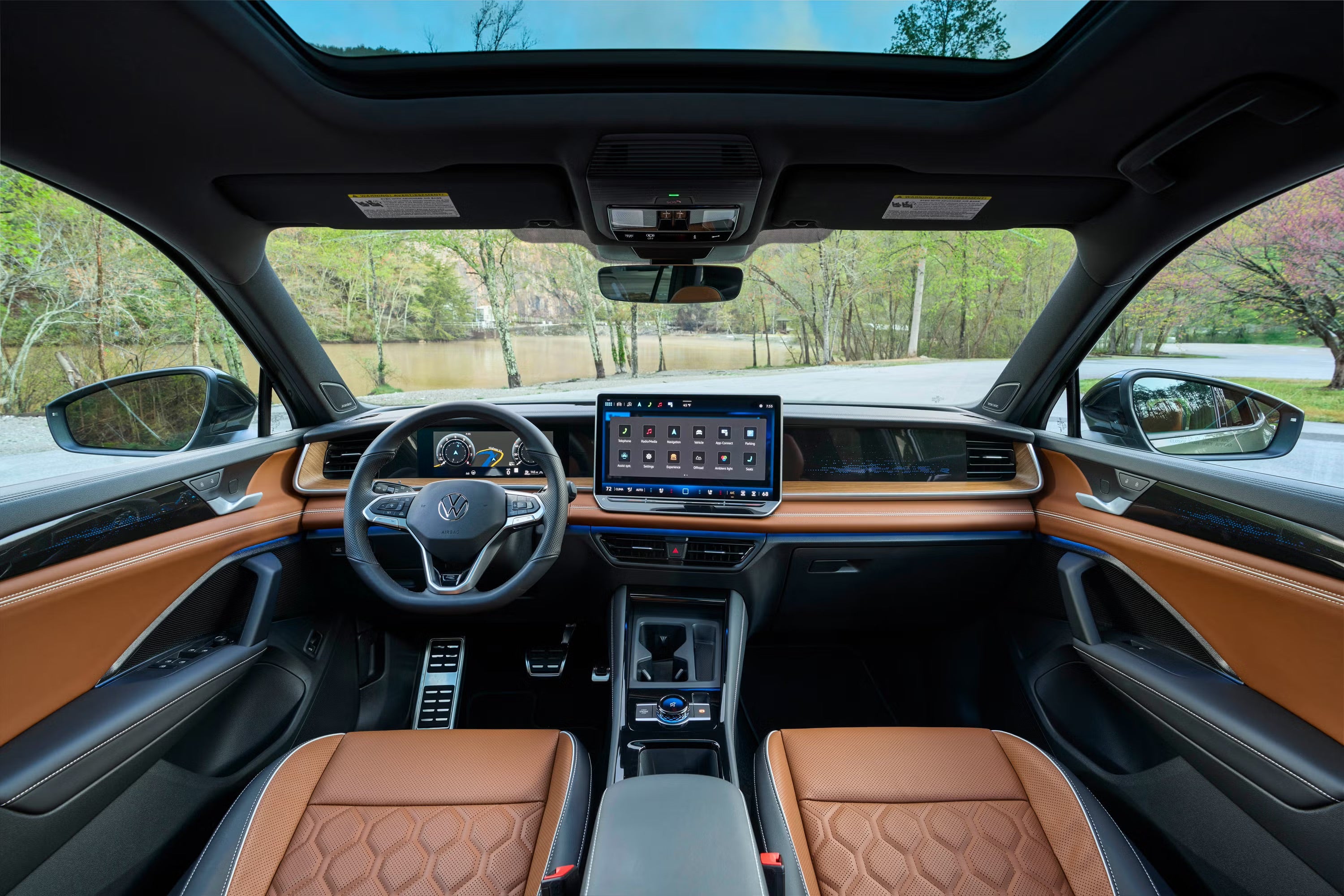 2026 Volkswagen Tiguan SEL R-Line Turbo dashboard and 15-inch touchscreen
