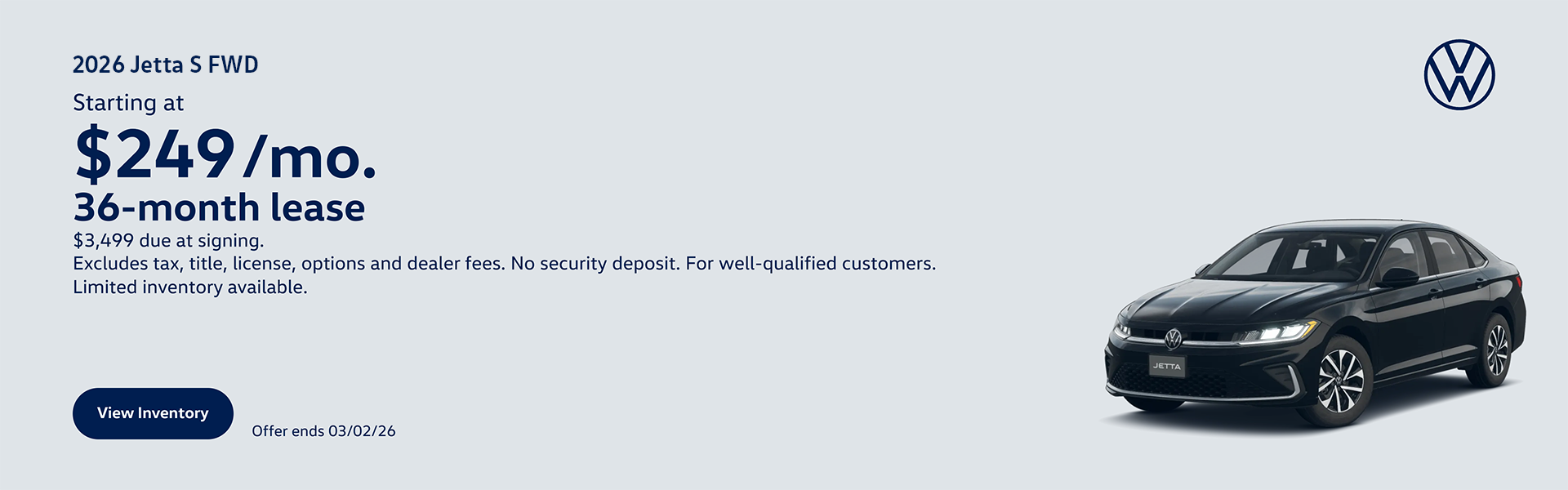 Jetta Lease Offer- February