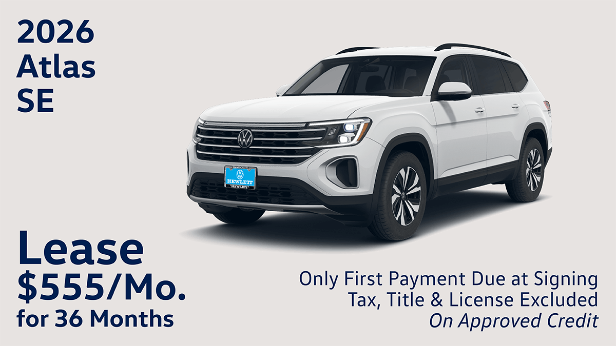 2026 Volkswagen Atlas SE $555 Lease 36 Months