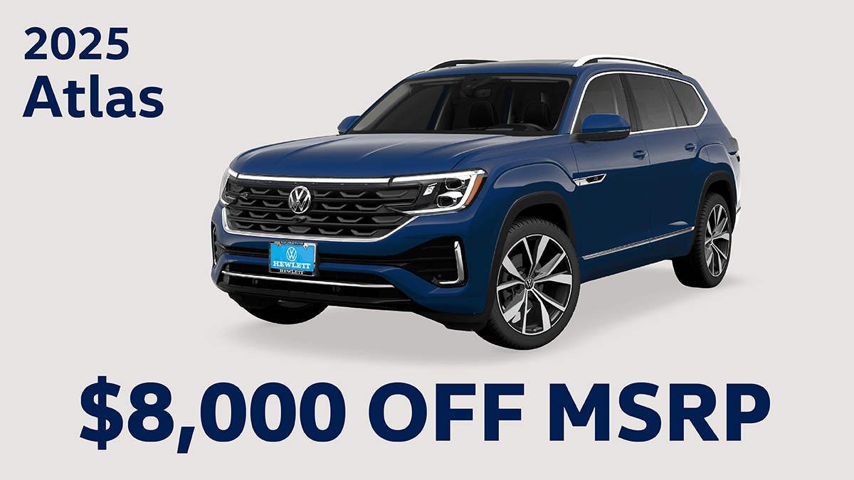 2025 Atlas $8,000 off MSRP