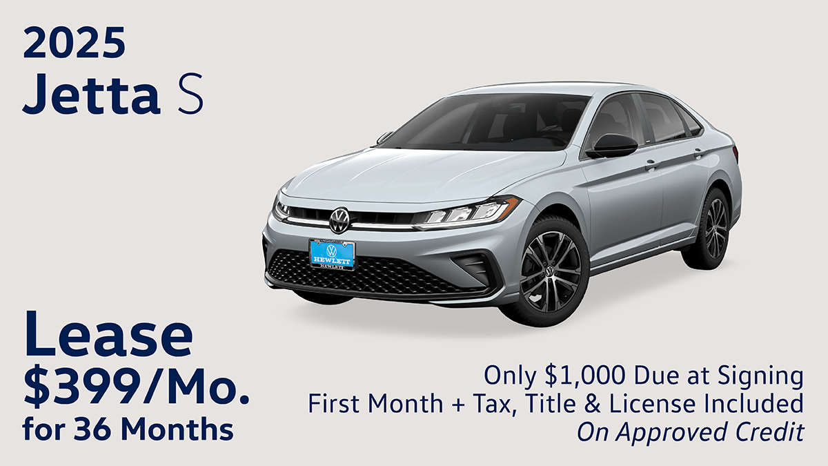 2026 Volkswagen Jetta S FWD $399 Lease 36 Months